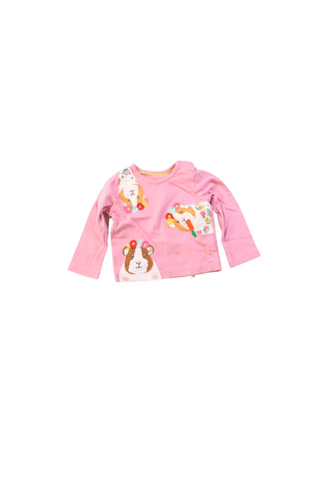 A Pink Long Sleeve Tops from Boden in size 6-12M for girl. (Front View)