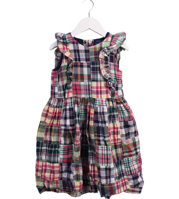 A Multicolour Sleeveless Dresses from Polo Ralph Lauren in size 5T for girl. (Front View)