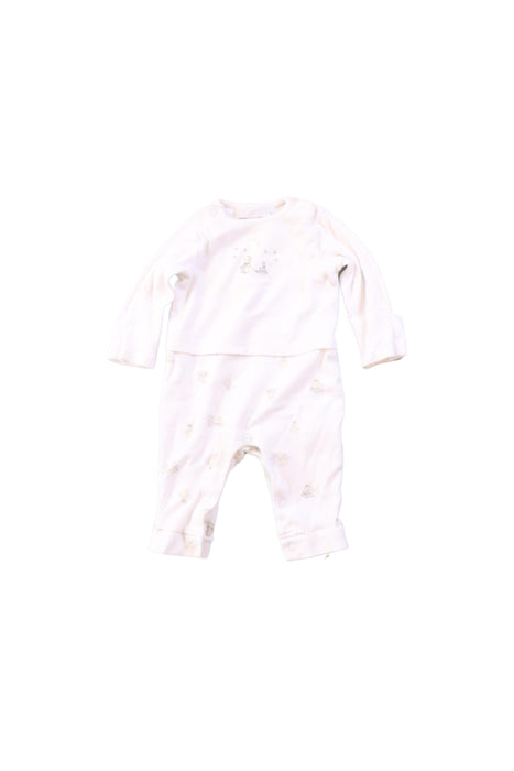 A White Long Sleeve Jumpsuits from The Little White Company in size 3-6M for neutral. (Front View)