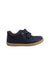 A Navy Sneakers from Bobux in size 3T for boy. (Back View)