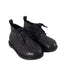 A Black Dress Shoes from Mini Melissa in size 3T for boy. (Front View)