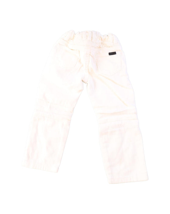 A White Jeans from Haus of Jr in size 2T for boy. (Back View)