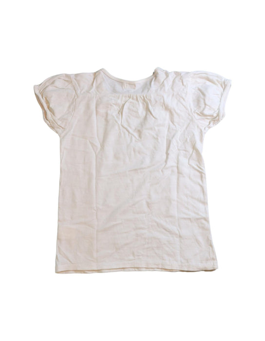 A White Short Sleeve T Shirts from Ragmart in size 7Y for girl. (Back View)