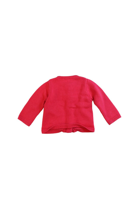 A Pink Cardigans from Jacadi in size 3-6M for girl. (Back View)