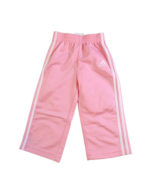 A Pink Sweatpants from Adidas in size 6-12M for girl. (Front View)