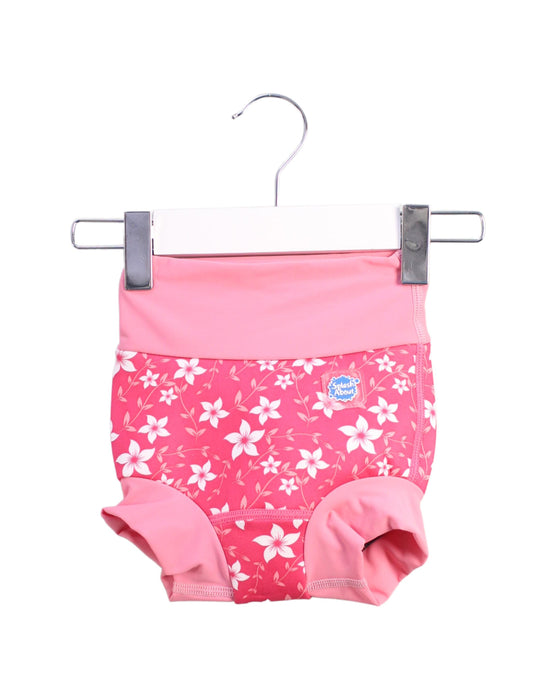 A Pink Swim Diapers from Splash About in size 3-6M for girl. (Front View)