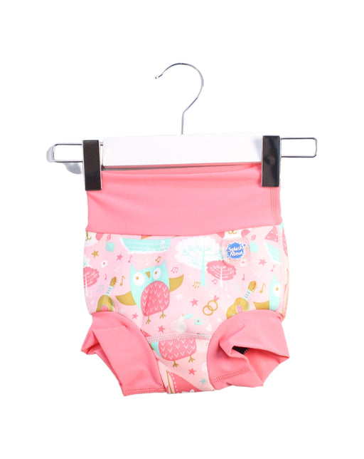 A Pink Swim Diapers from Splash About in size 3-6M for girl. (Front View)