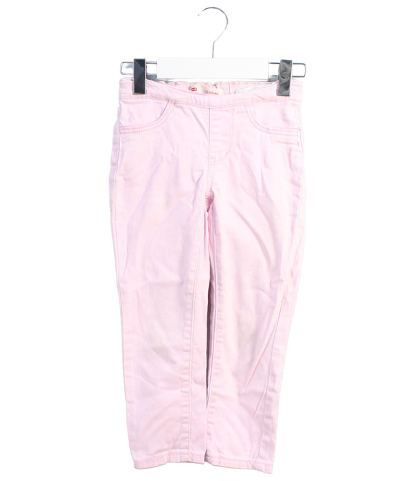 A Pink Casual Pants from Levi's in size 3T for girl. (Front View)