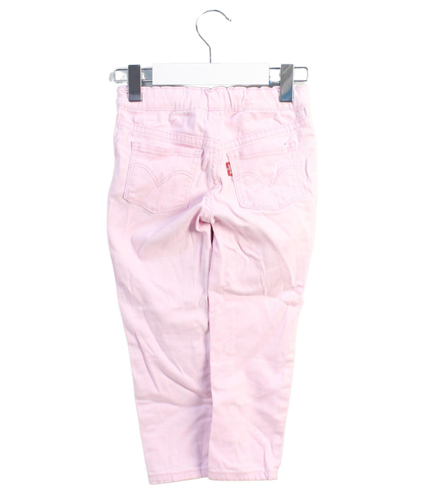 A Pink Casual Pants from Levi's in size 3T for girl. (Back View)