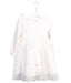 A White Long Sleeve Dresses from Petit Bateau in size 3T for girl. (Front View)