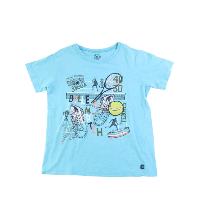 A Blue Short Sleeve T Shirts from La Compagnie des Petits in size 8Y for boy. (Front View)