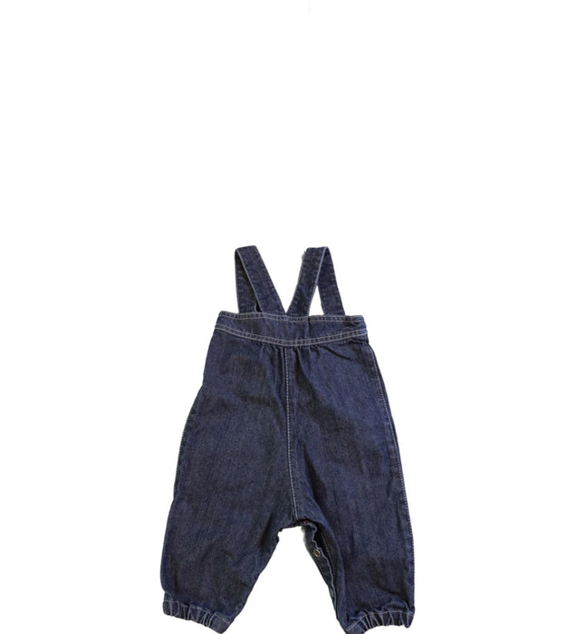 A Navy Long Overalls from Petit Bateau in size 0-3M for neutral. (Back View)