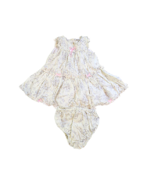 A White Dress Sets from Camilla in size 6-12M for girl. (Front View)