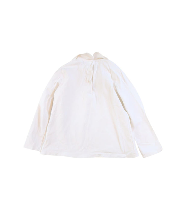 A White Long Sleeve Tops from Patachou in size 3T for girl. (Back View)