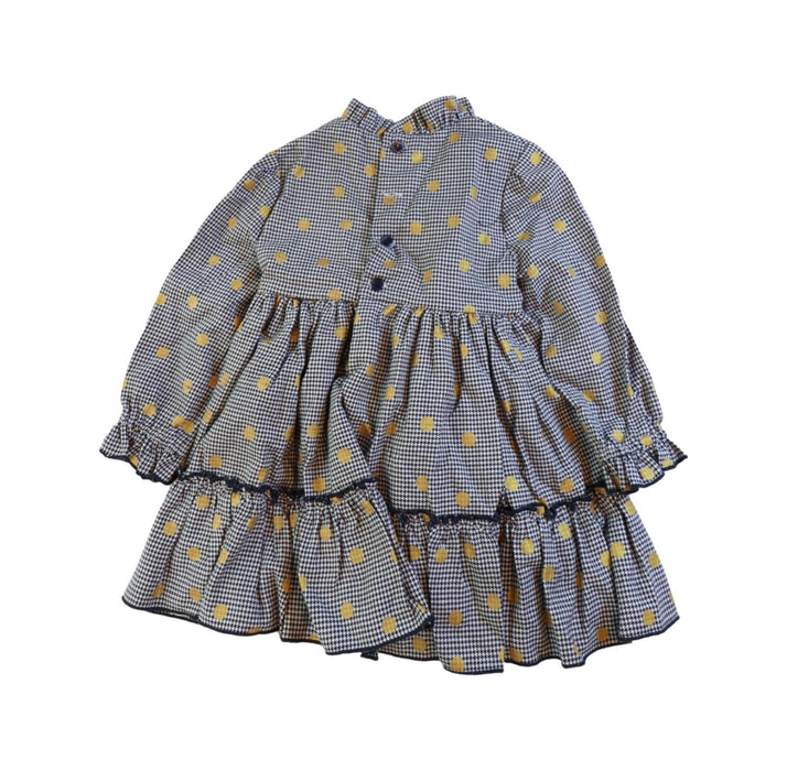 A Navy Long Sleeve Dresses from Miranda in size 3T for girl. (Back View)