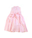 A Pink Sleeveless Dresses from Annafie in size 3T for girl. (Back View)