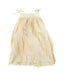 A Yellow Sleeveless Dresses from Kidiwi in size 4T for girl. (Back View)