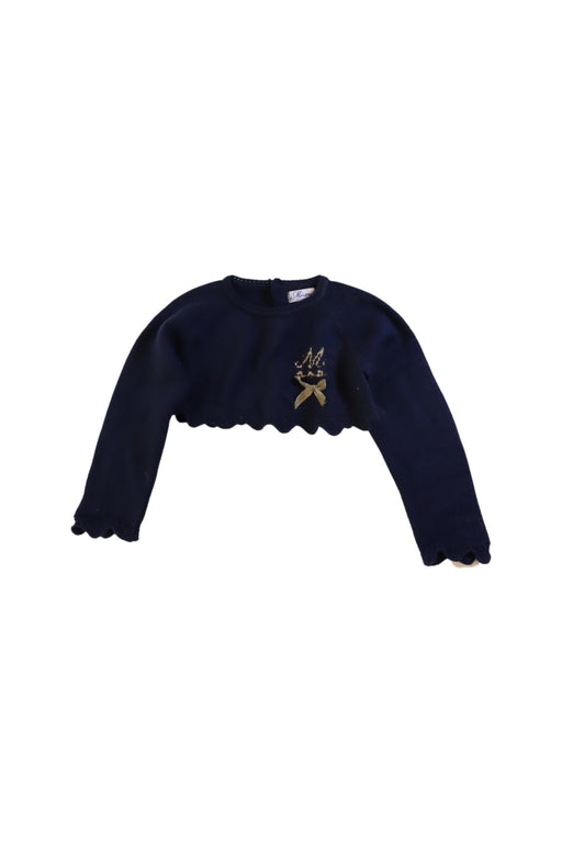 A Navy Knit Sweaters from Miranda in size 3T for girl. (Front View)