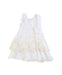 A White Sleeveless Dresses from Miranda in size 4T for girl. (Back View)