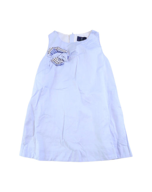 A Blue Sleeveless Dresses from Jessie and James in size 4T for girl. (Front View)