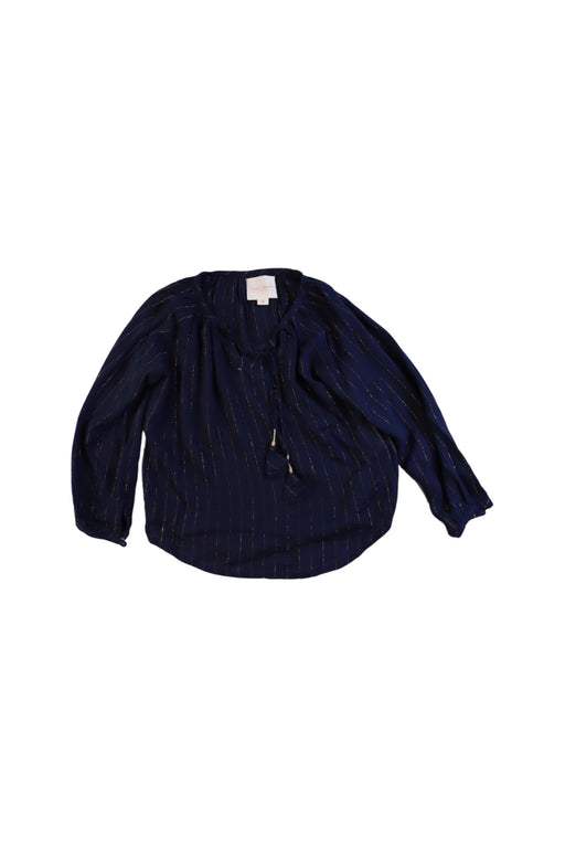 A Navy Long Sleeve Tops from Sunset Limonade in size 4T for girl. (Front View)