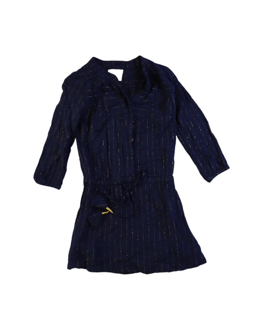 A Navy Long Sleeve Dresses from Sunset Limonade in size 4T for girl. (Front View)