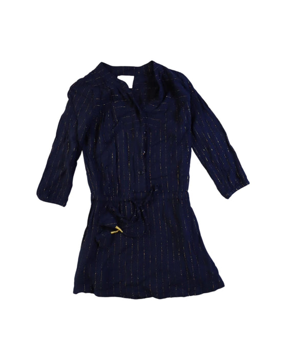 A Navy Long Sleeve Dresses from Sunset Limonade in size 4T for girl. (Front View)