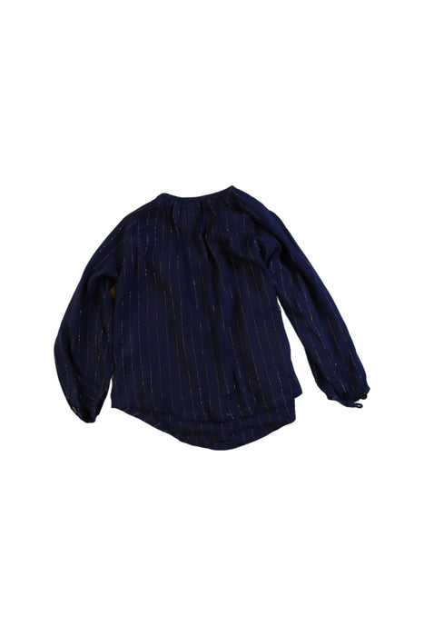 A Navy Long Sleeve Tops from Sunset Limonade in size 4T for girl. (Back View)