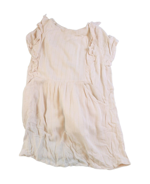 A Beige Short Sleeve Dresses from Sunset Limonade in size 4T for girl. (Front View)