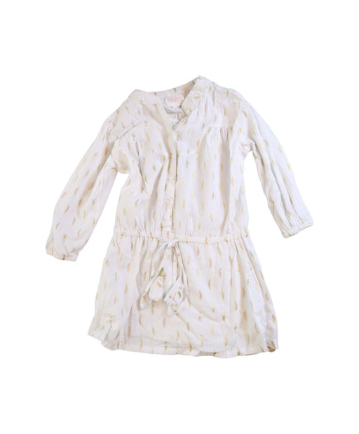 A White Long Sleeve Dresses from Sunset Limonade in size 4T for girl. (Front View)