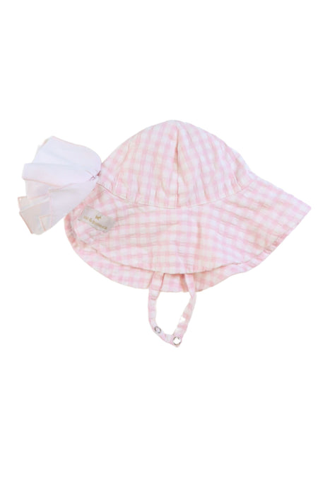 A Pink Sun Hats from Sal & Pimenta in size 2T for girl. (Front View)