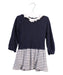 A Blue Long Sleeve Dresses from Petit Bateau in size 2T for girl. (Front View)