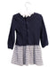 A Blue Long Sleeve Dresses from Petit Bateau in size 2T for girl. (Back View)