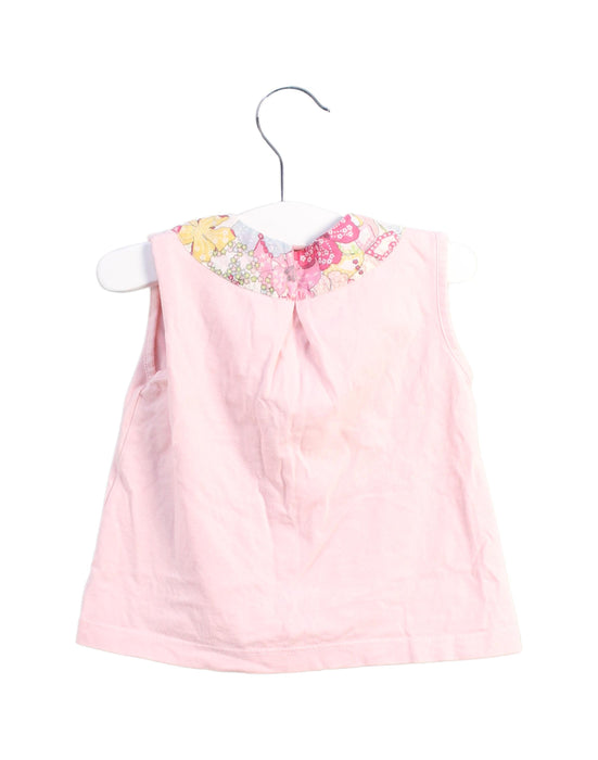 A Pink Sleeveless Tops from Frenchy Yummy in size 12-18M for girl. (Back View)