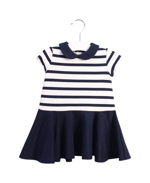 A Blue Short Sleeve Dresses from Ralph Lauren in size 3-6M for girl. (Front View)