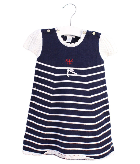 A Blue Short Sleeve Dresses from Ralph Lauren in size 6-12M for girl. (Front View)