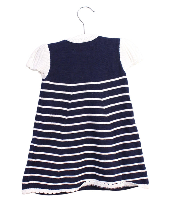 A Blue Short Sleeve Dresses from Ralph Lauren in size 6-12M for girl. (Back View)