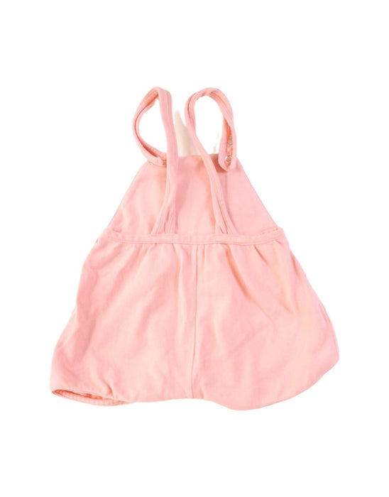 A Pink Overall Shorts from Petit Bateau in size 12-18M for girl. (Back View)