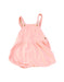 A Pink Overall Shorts from Petit Bateau in size 12-18M for girl. (Front View)