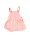 A Pink Overall Shorts from Petit Bateau in size 12-18M for girl. (Front View)