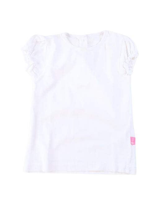 A White Short Sleeve Tops from Jojo Maman Bébé in size 2T for girl. (Front View)