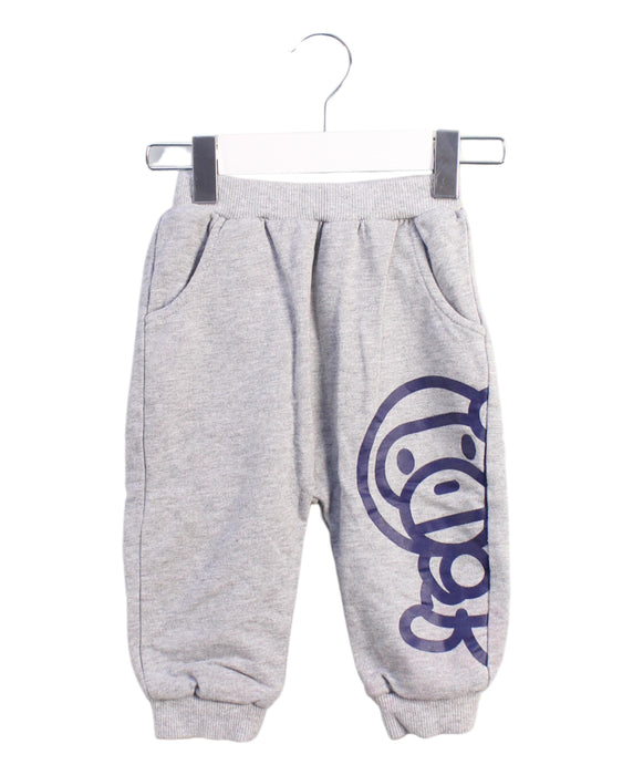 A Grey Sweatpants from BAPE KIDS in size 2T for boy. (Front View)