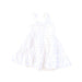 A White Sleeveless Dresses from Janie & Jack in size 4T for girl. (Back View)