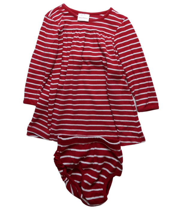 A Red Dress Sets from Hanna Andersson in size 3T for girl. (Front View)