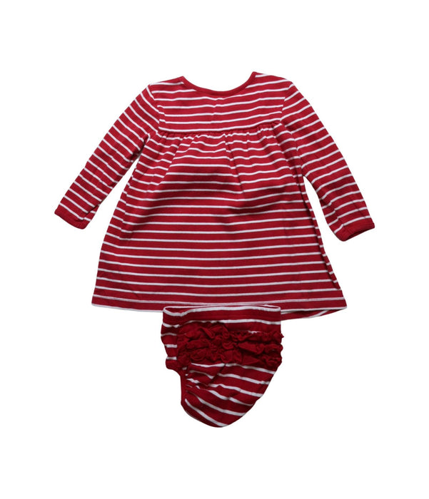 A Red Dress Sets from Hanna Andersson in size 3T for girl. (Back View)