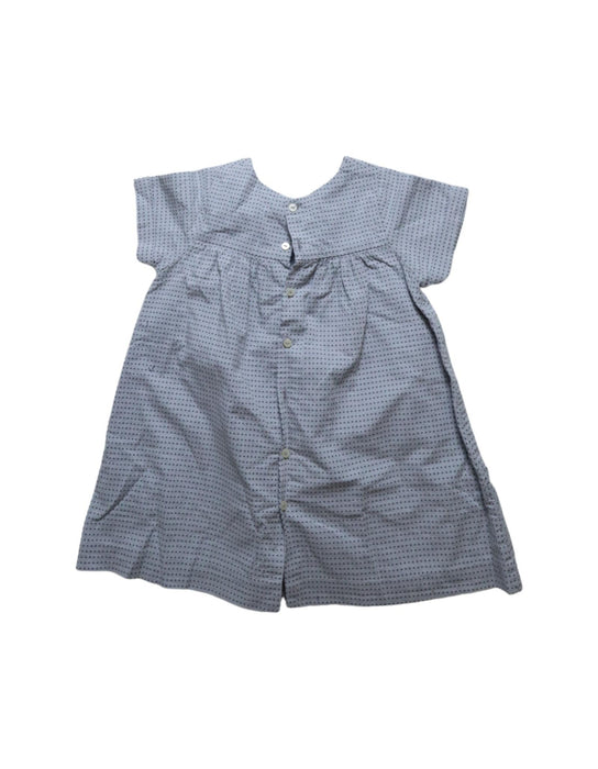 A Blue Short Sleeve Dresses from Jacadi in size 18-24M for girl. (Back View)