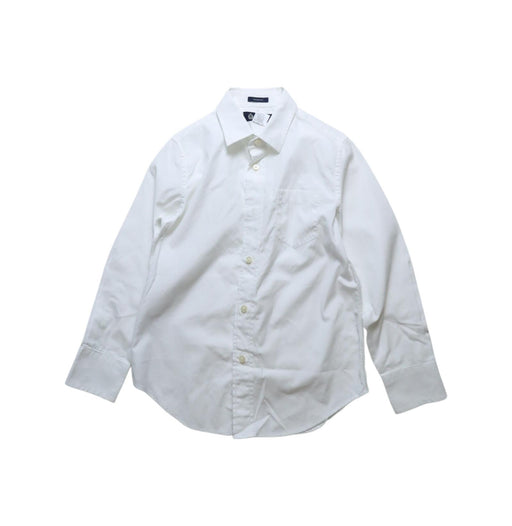 A White Shirts from Crewcuts in size 6T for boy. (Front View)