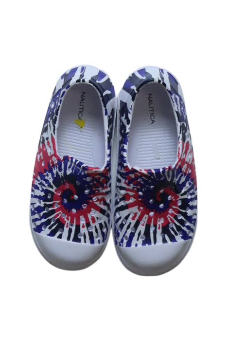 A Blue Aqua Shoes from Nautica in size 3T for neutral. (Back View)