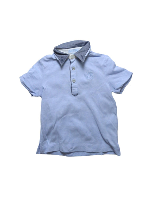 A Blue Short Sleeve Polos from Nicholas & Bears in size 6-12M for boy. (Front View)