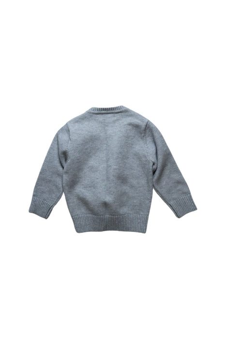 A Grey Knit Sweaters from Chickeeduck in size 18-24M for boy. (Back View)